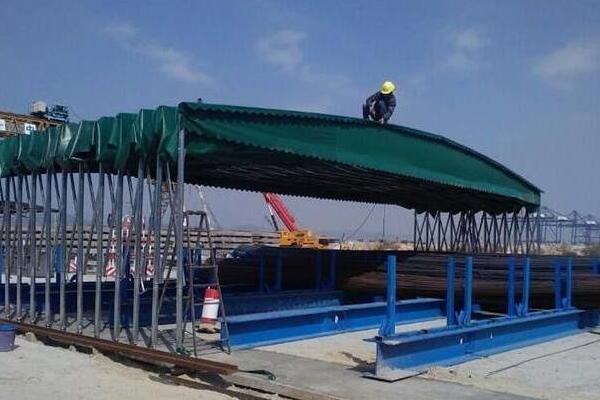 推拉篷安裝現場